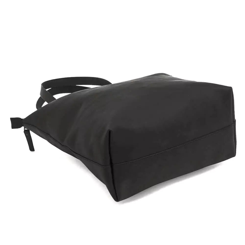Eden Elevated Leather Tote Bag - Large Zippered > Handbag > Leather-Carbon-Mission Mercantile Leather Goods
