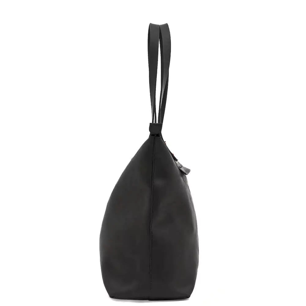 Eden Elevated Leather Tote Bag - Large Zippered > Handbag > Leather-Carbon-Mission Mercantile Leather Goods