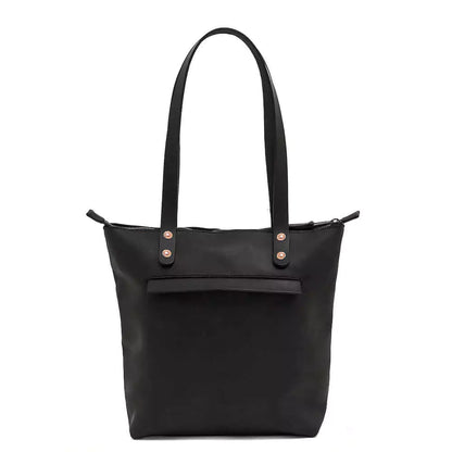 Eden Elevated Leather Tote Bag - Medium Zippered > Handbag > Leather-Carbon-Mission Mercantile Leather Goods