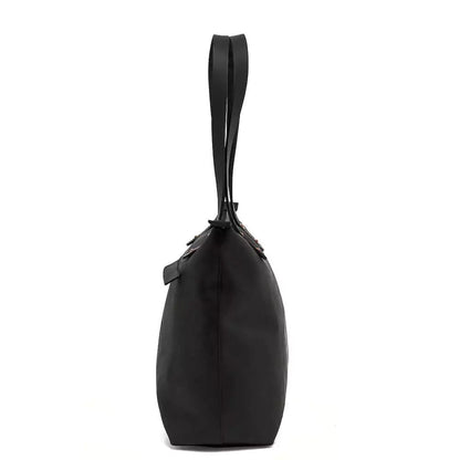 Eden Elevated Leather Tote Bag - Small Zippered > Handbag > Leather-Carbon-Mission Mercantile Leather Goods