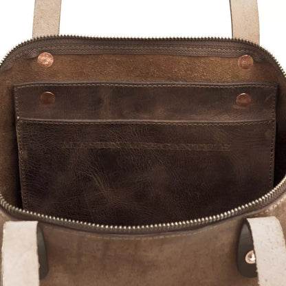Eden Elevated Leather Tote Bag - Medium Zippered > Handbag > Leather-Molasses-Mission Mercantile Leather Goods