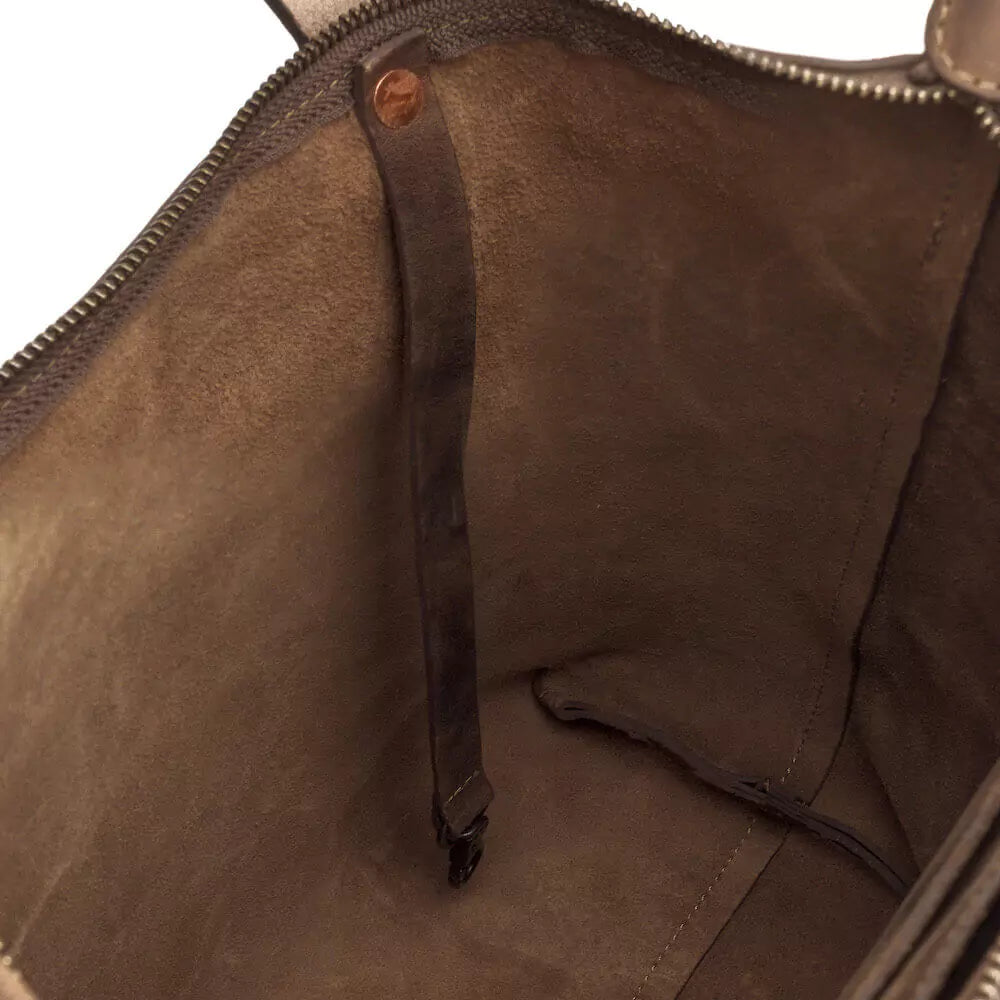 Eden Elevated Leather Tote Bag - Medium Zippered > Handbag > Leather-Molasses-Mission Mercantile Leather Goods
