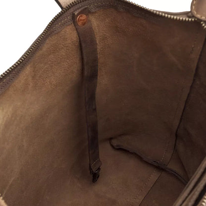 Eden Elevated Leather Tote Bag - Medium Zippered > Handbag > Leather-Molasses-Mission Mercantile Leather Goods