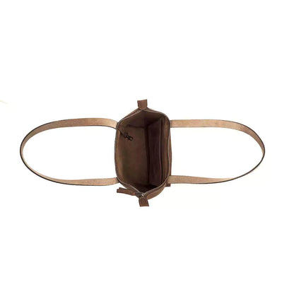 Eden Elevated Leather Tote Bag - Small Zippered > Handbag > Leather-Molasses-Mission Mercantile Leather Goods