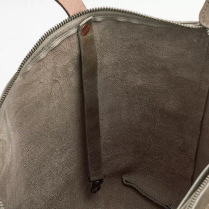 Eden Elevated Leather Tote Bag - Medium Zippered > Handbag > Leather-Mushroom-Mission Mercantile Leather Goods