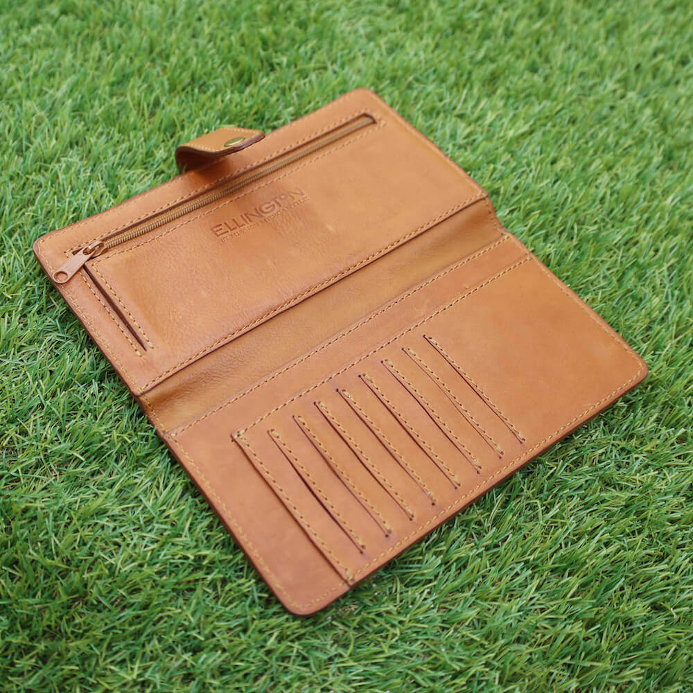 Ellington Leather Eleanor Wallet-Bags > Handbag > Leather-Mission Mercantile-Maple-Mission Mercantile Leather Goods