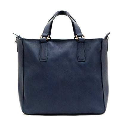 Ellington Leather Market Tote w/ Zippered Pouch-Bags > Handbag > Leather-Bluebonnet-Mission Mercantile Leather Goods