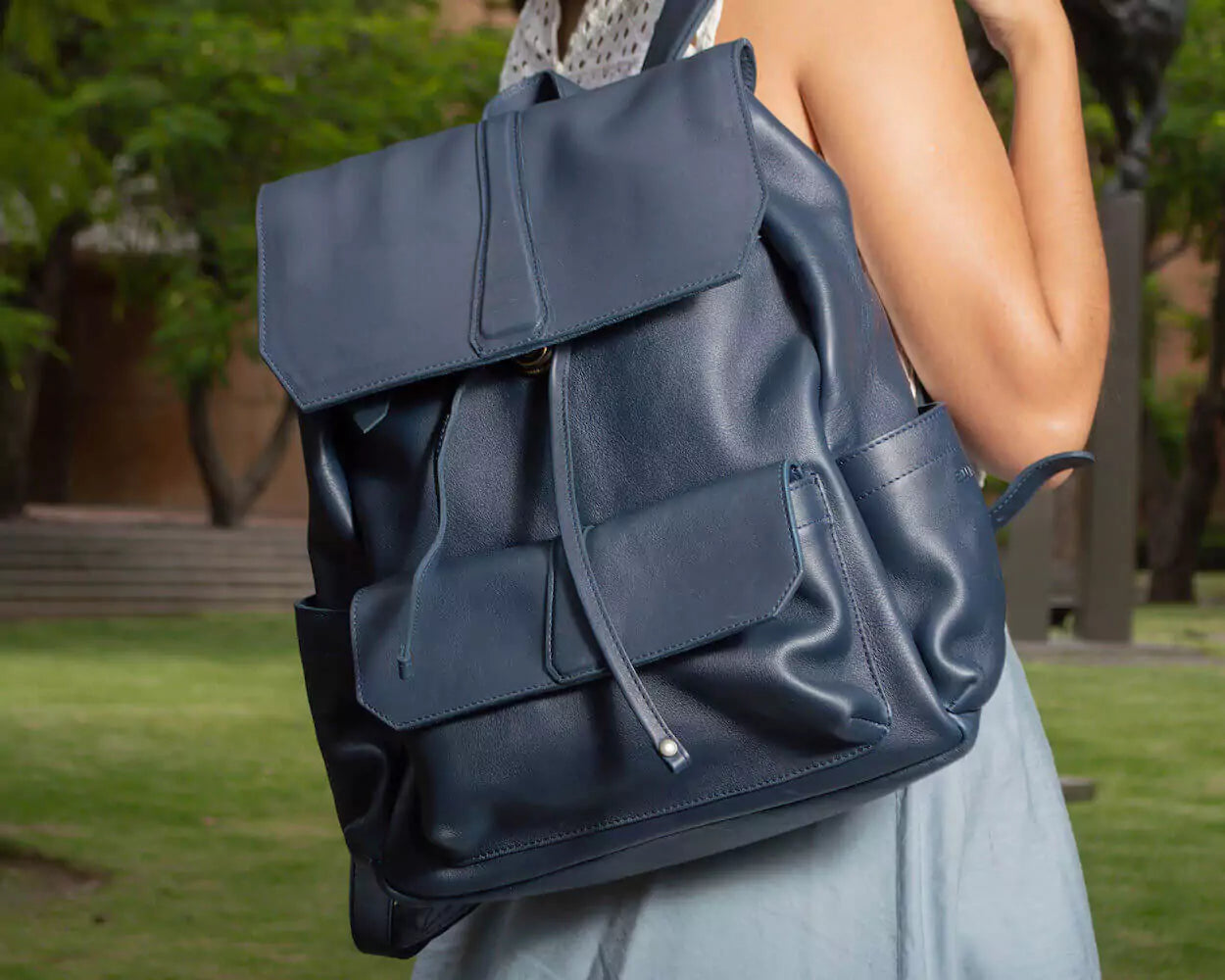 Ellington Leather Backpack-Bags > Backpack > Leather-Bluebonnet-Mission Mercantile Leather Goods