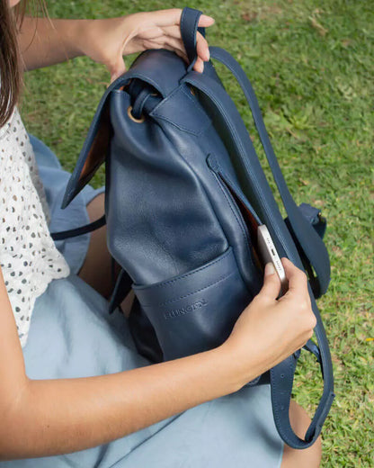 Ellington Leather Backpack-Bags > Backpack > Leather-Bluebonnet-Mission Mercantile Leather Goods