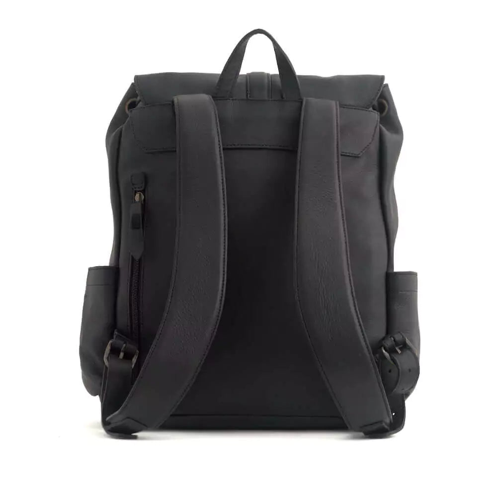 Ellington Leather Backpack-Bags > Backpack > Leather-Onyx-Mission Mercantile Leather Goods