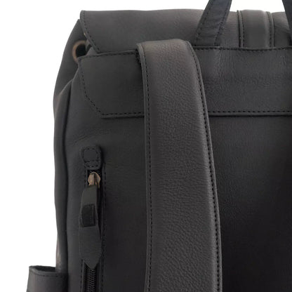 Ellington Leather Backpack-Bags > Backpack > Leather-Onyx-Mission Mercantile Leather Goods