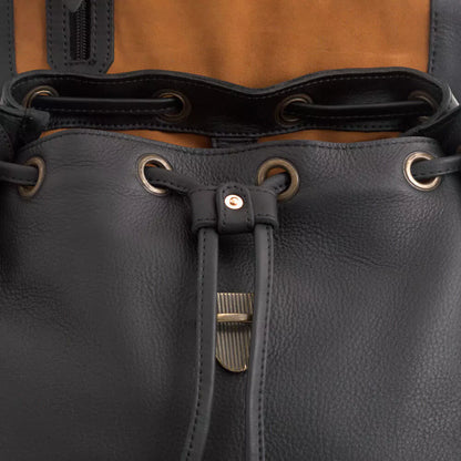 Ellington Leather Backpack-Bags > Backpack > Leather-Onyx-Mission Mercantile Leather Goods