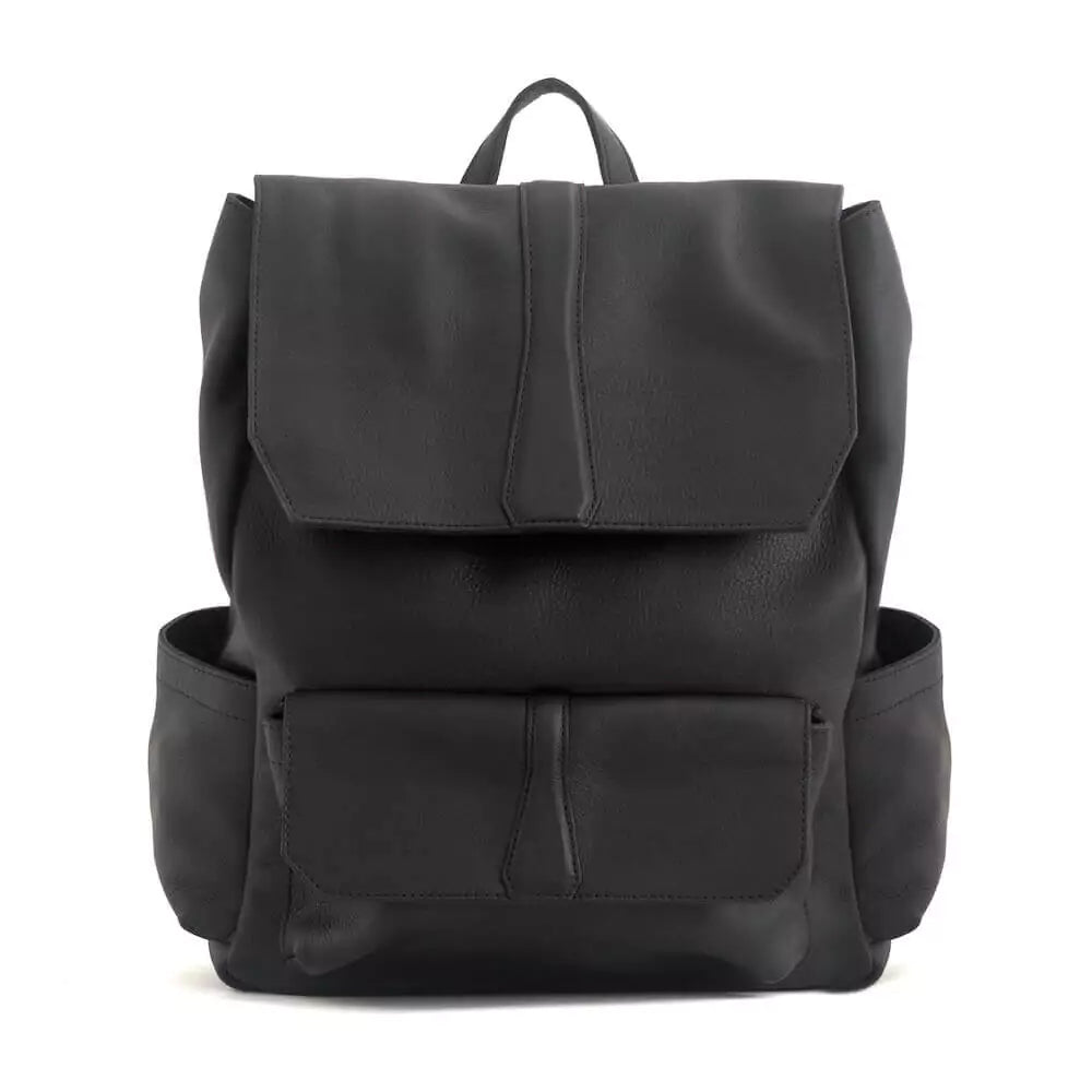 Ellington Leather Backpack-Bags > Backpack > Leather-Onyx-Mission Mercantile Leather Goods