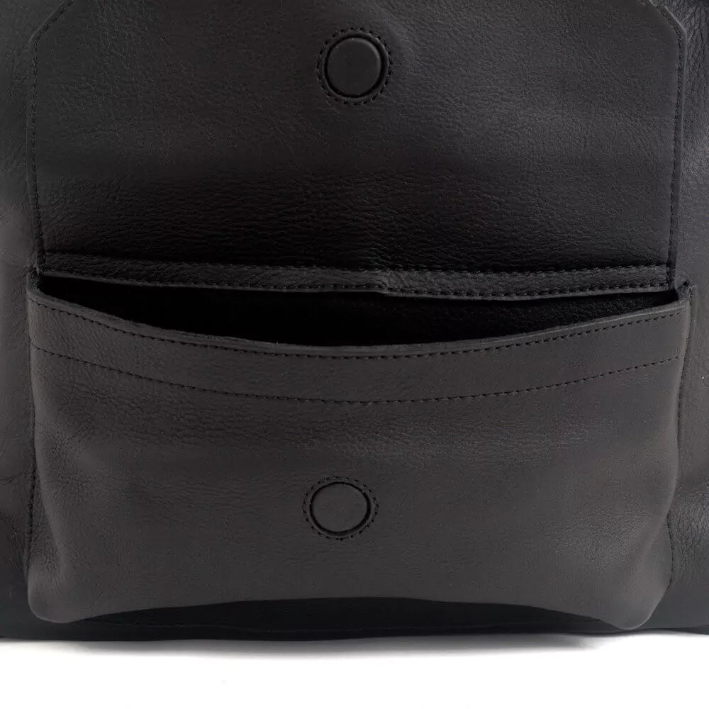 Ellington Leather Backpack-Bags > Backpack > Leather-Onyx-Mission Mercantile Leather Goods
