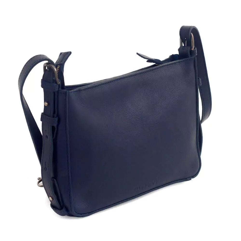 Ellington Leather Crossbody Purse-Bags > Handbag > Leather-Bluebonnet-Mission Mercantile Leather Goods