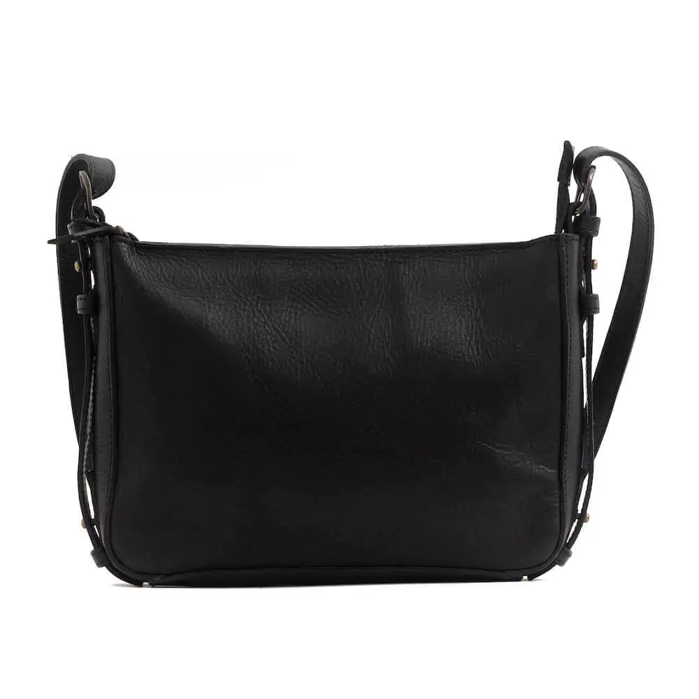 Ellington Leather Crossbody Purse-Bags > Handbag > Leather-Onyx-Mission Mercantile Leather Goods