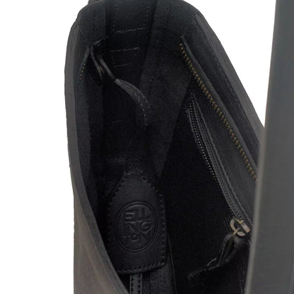 Ellington Leather Crossbody Purse-Bags > Handbag > Leather-Onyx-Mission Mercantile Leather Goods