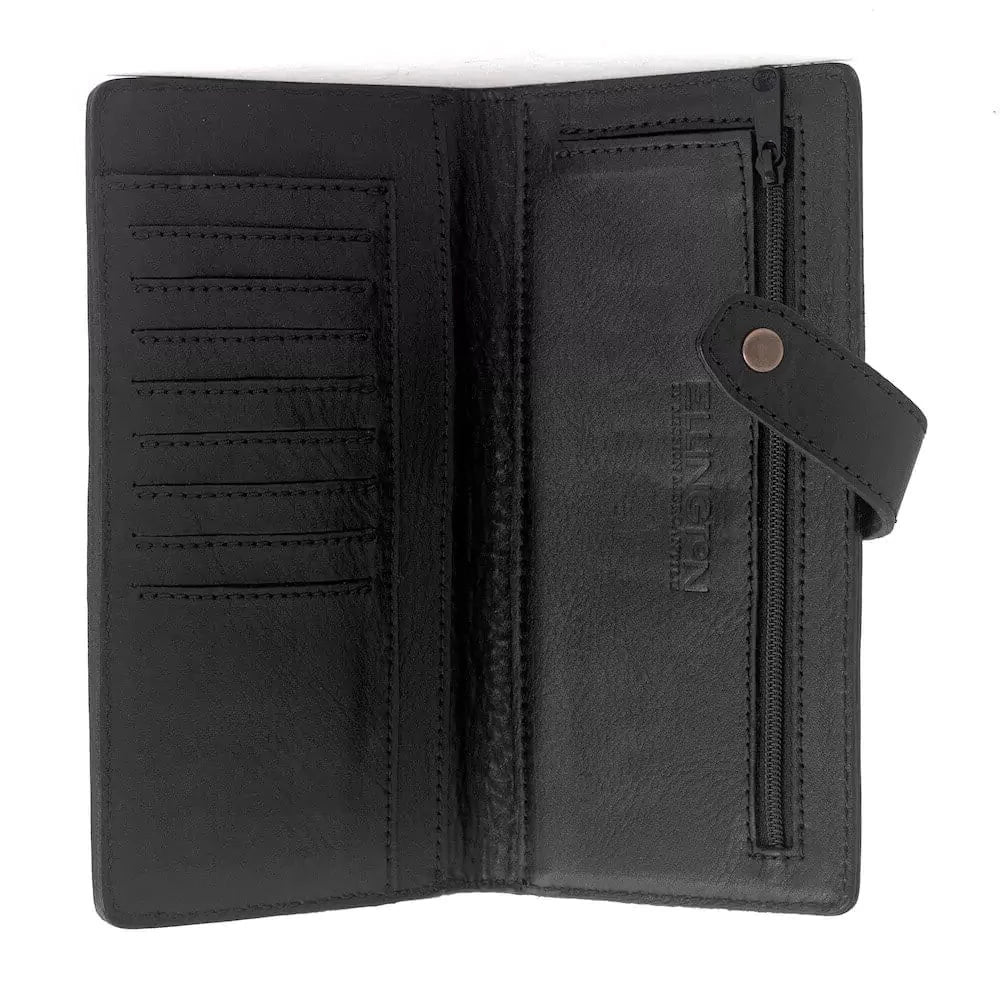 Ellington Leather Eleanor Wallet-Bags > Handbag > Leather-Mission Mercantile-Onyx-Mission Mercantile Leather Goods