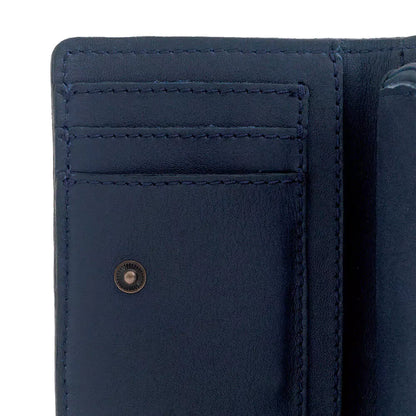 Ellington Leather Compact Wallet-Bags > Handbag > Leather-Mission Mercantile-Bluebonnet-Mission Mercantile Leather Goods
