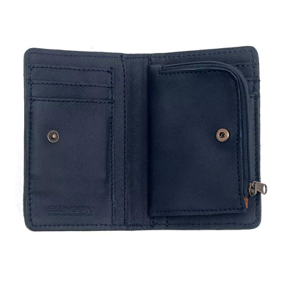 Ellington Leather Compact Wallet-Bags > Handbag > Leather-Mission Mercantile-Bluebonnet-Mission Mercantile Leather Goods