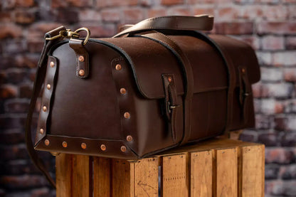 Heritage Leather Tradesman Bag-Bags > Duffle Bag > Leather-Smoke-Mission Mercantile Leather Goods