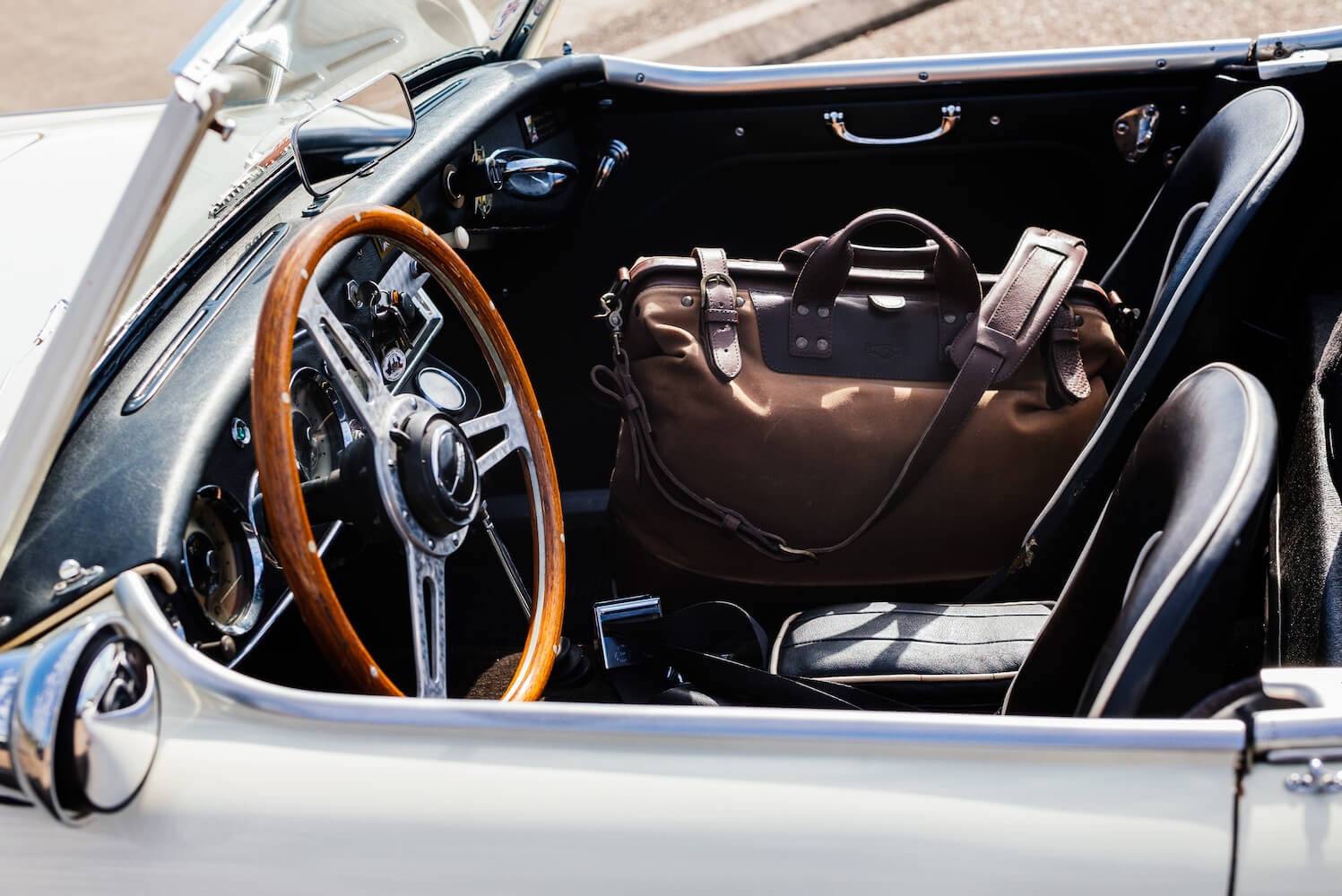 Heritage Waxed Canvas Lineman Duffle Bag-Bags > Duffle Bag > Waxed Canvas-Smoke-Brown-Mission Mercantile Leather Goods