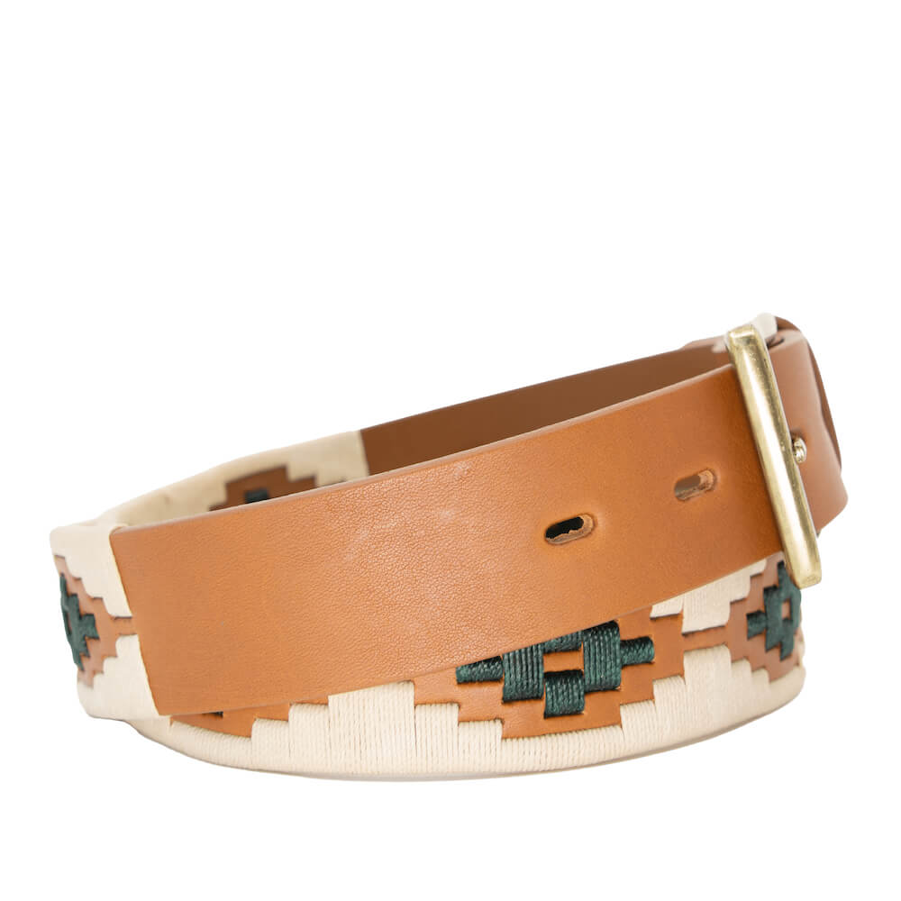 Cazador_Polo_Belt > Belts >Leather-Tan-32-La Matera