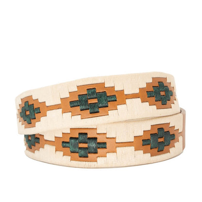 Cazador_Polo_Belt > Belts >Leather-Tan-32-La Matera