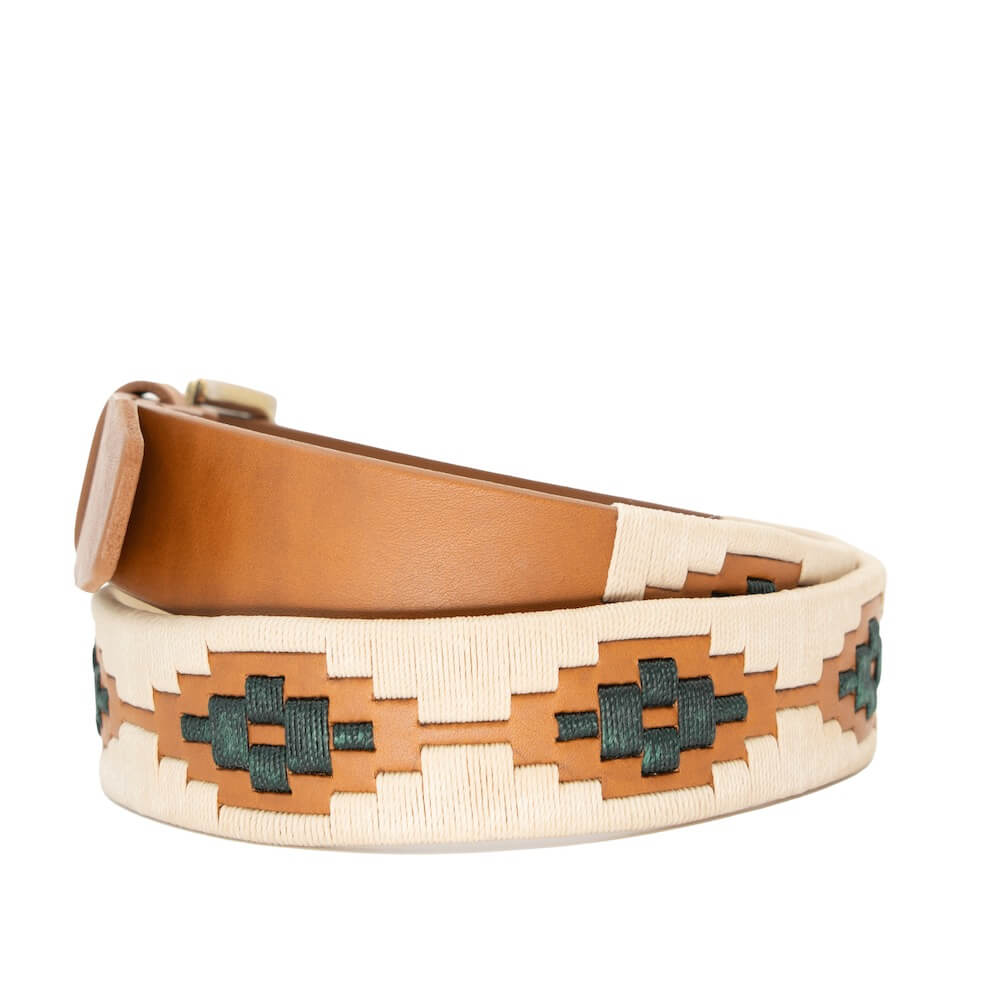 Cazador_Polo_Belt > Belts >Leather-Tan-32-La Matera