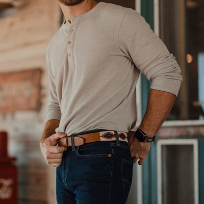 Cazador_Polo_Belt > Belts >Leather-Tan-32-La Matera