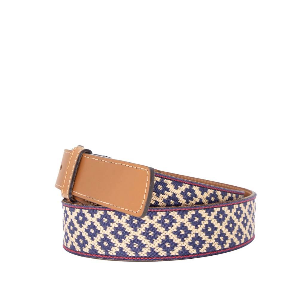LaMatera_Diplomatico_Woven_Belt > Belts >Leather-Cognac-32-La Matera
