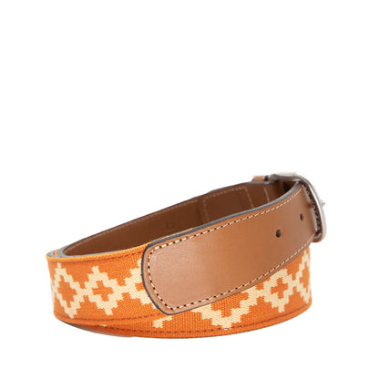 Talampaya_Woven_Belt > Belts >Leather-Cognac-32-La Matera