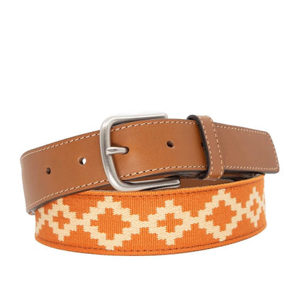 Talampaya_Woven_Belt > Belts >Leather-Cognac-32-La Matera