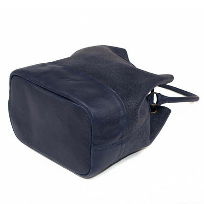 Heritage Tooled Leather Bucket Bag-Bags > Handbag > Leather-Midnight-Mission Mercantile Leather Goods