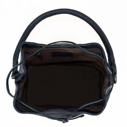 Heritage Tooled Leather Bucket Bag-Bags > Handbag > Leather-Midnight-Mission Mercantile Leather Goods