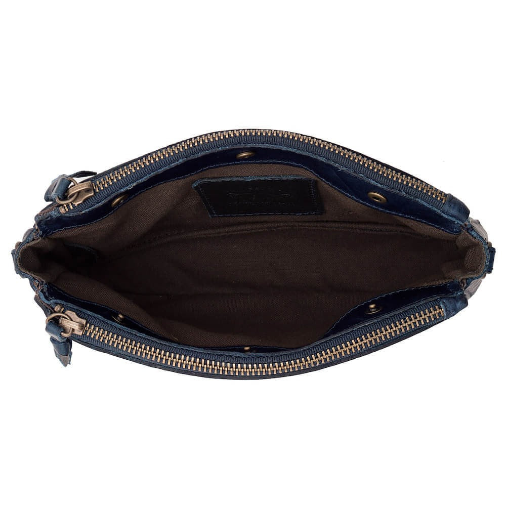 Heritage Tooled Leather Crossbody Bag-Bags > Handbag > Leather-Midnight-Mission Mercantile Leather Goods