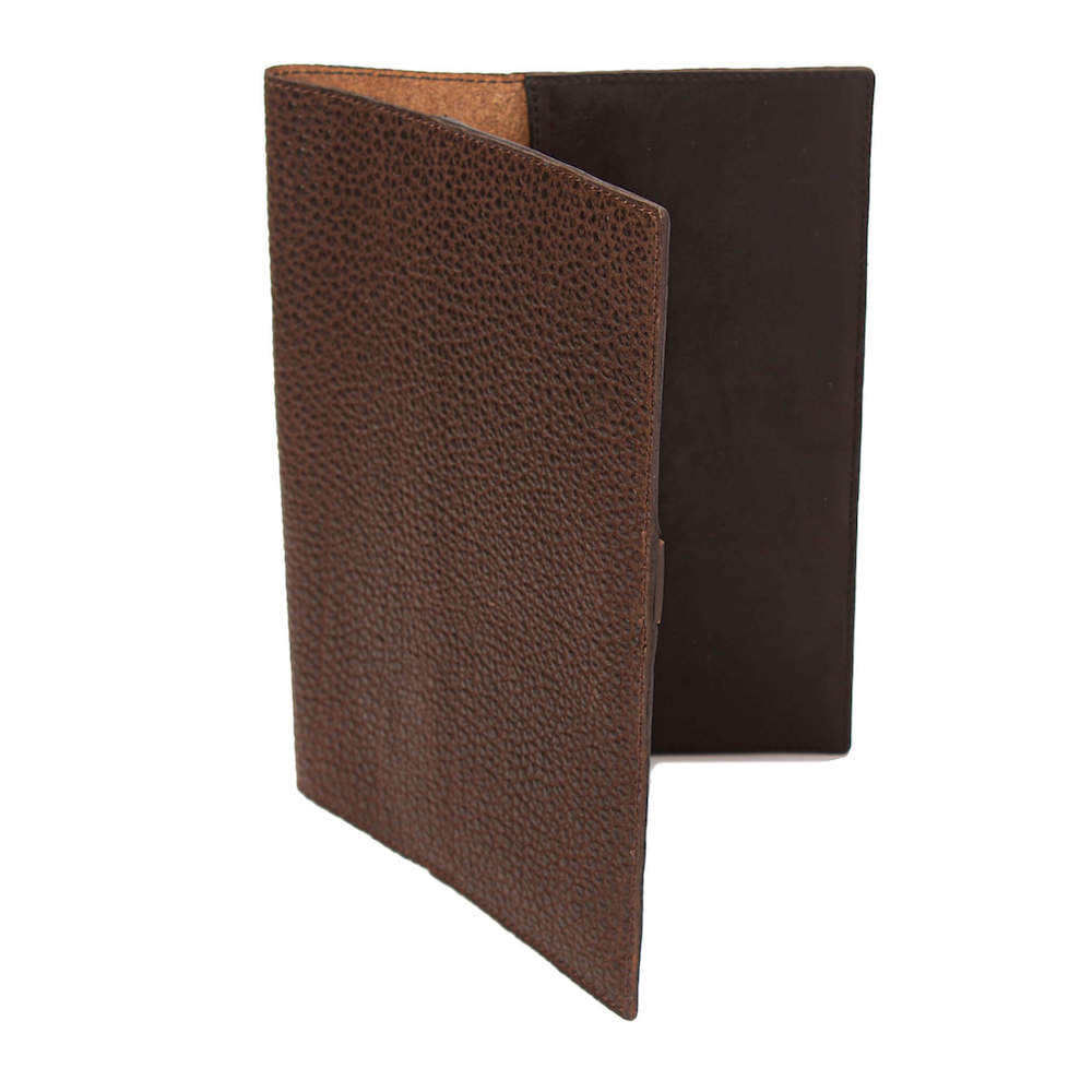 Campaign Leather Journal Cover-Accessories > Office & Tech > Leather-Espresso-None-Mission Mercantile Leather Goods