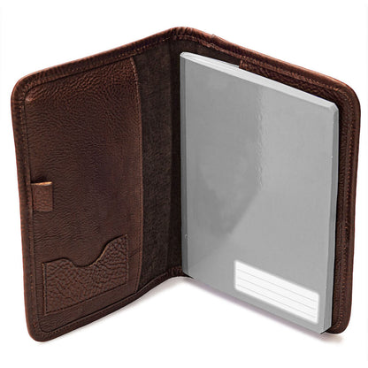 Campaign Leather Journal Cover-Accessories > Office & Tech > Leather-Vintage Camo-Mission Mercantile Leather Goods