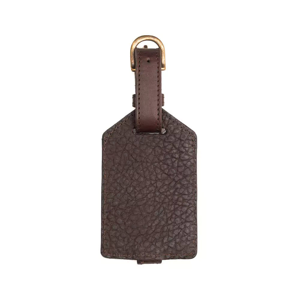 Campaign Leather Luggage Tag-Accessories > Luggage > Leather-Espresso-Mission Mercantile Leather Goods