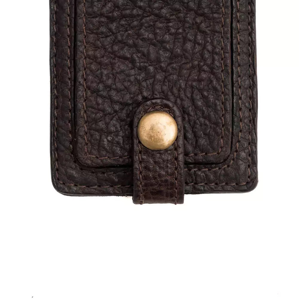 Campaign Leather Luggage Tag-Accessories > Luggage > Leather-Espresso-Mission Mercantile Leather Goods