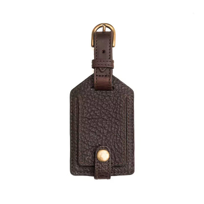 Campaign Leather Luggage Tag-Accessories > Luggage > Leather-Espresso-Mission Mercantile Leather Goods