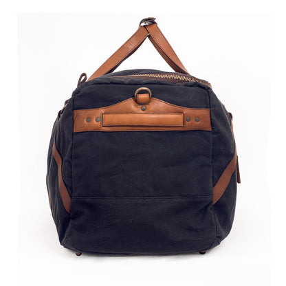 Campaign Waxed Canvas X-Large Duffle Bag-Bags > Duffle Bag > Waxed Canvas-Campaign-Hickory-Navy-Mission Mercantile Leather Goods