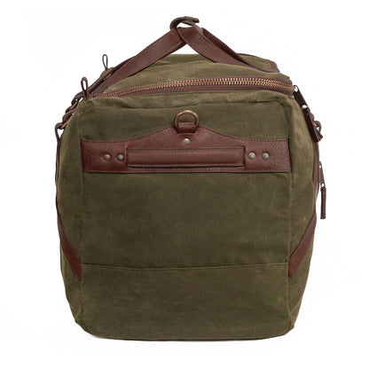 Campaign Waxed Canvas X-Large Duffle Bag-Bags > Duffle Bag > Waxed Canvas-Campaign-Smoke-Forest-Mission Mercantile Leather Goods
