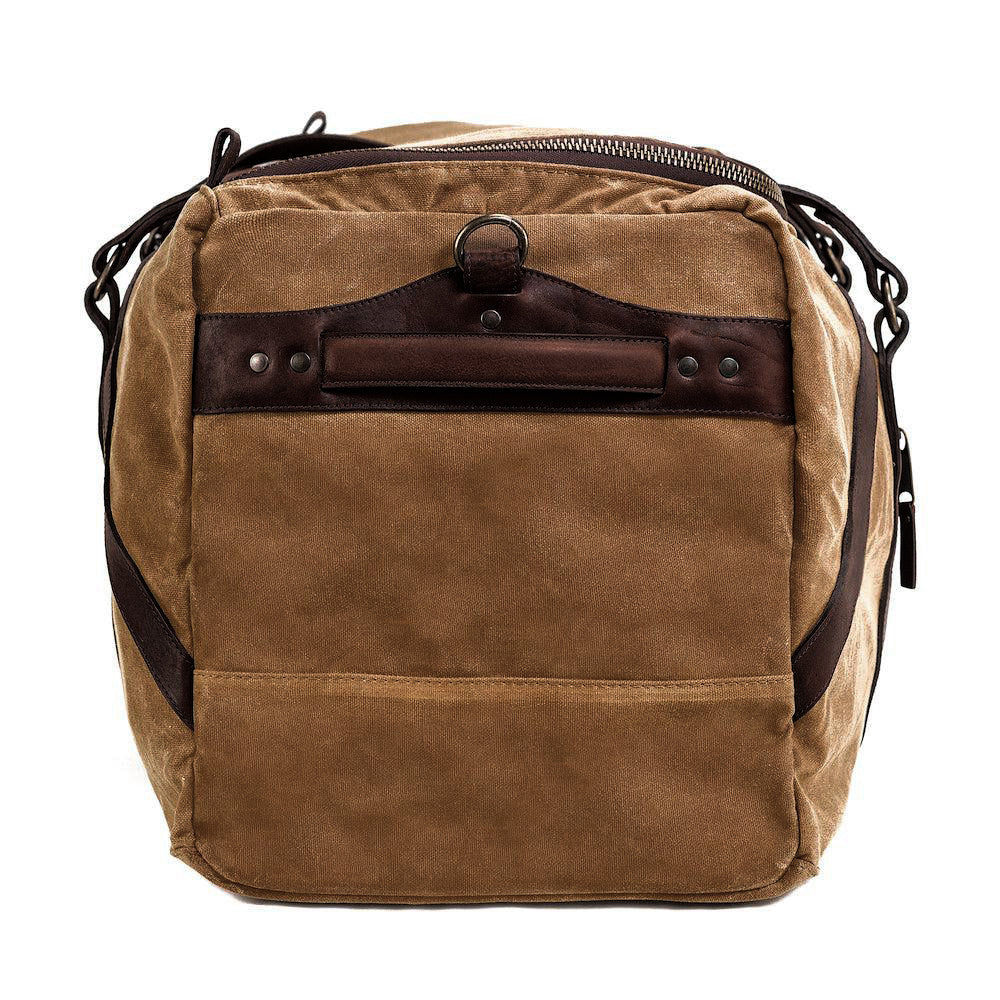 Campaign Waxed Canvas X-Large Duffle Bag-Bags > Duffle Bag > Waxed Canvas-Campaign-Smoke-Brown-Mission Mercantile Leather Goods