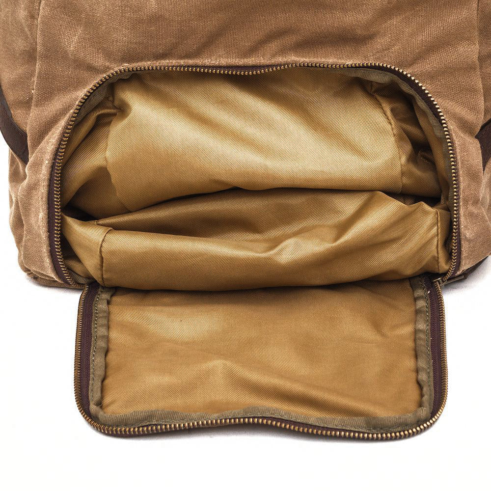 Campaign Waxed Canvas X-Large Duffle Bag-Bags > Duffle Bag > Waxed Canvas-Campaign-Smoke-Brown-Mission Mercantile Leather Goods