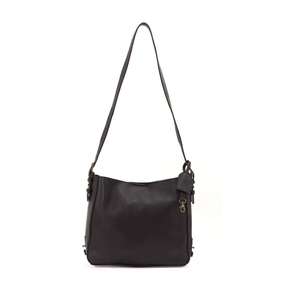 Ellington Leather Hobo Bag > Handbag > Leather-Onyx-Mission Mercantile Leather Goods