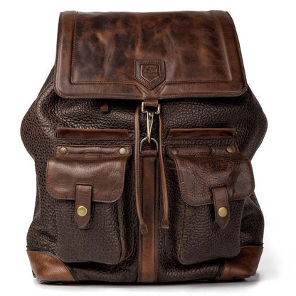 Theodore Leather Backpack-Bags > Backpack > Leather-Espresso-Mission Mercantile Leather Goods
