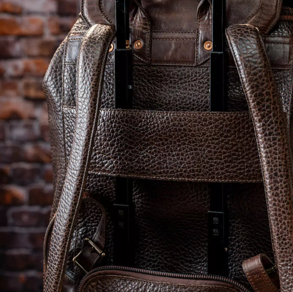 Theodore Leather Backpack-Bags > Backpack > Leather-Espresso-Mission Mercantile Leather Goods