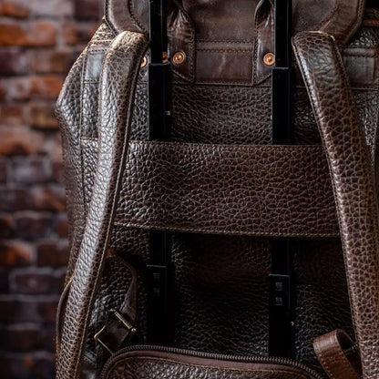 Theodore Leather Backpack-Bags > Backpack > Leather-Espresso-Mission Mercantile Leather Goods