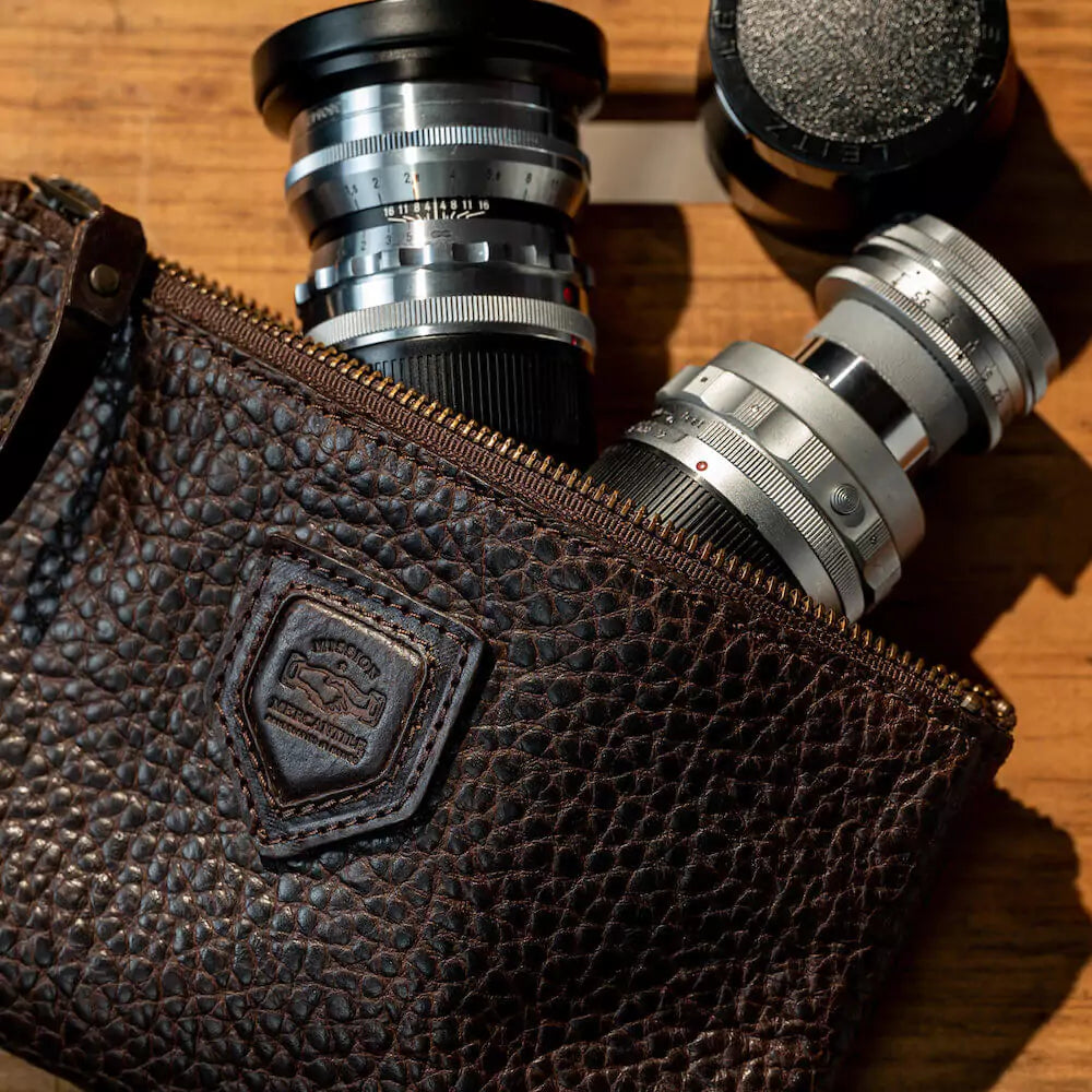 Theodore Leather Zippered Pouch-Accessories > Pouch > Leather-Espresso-Mission Mercantile Leather Goods